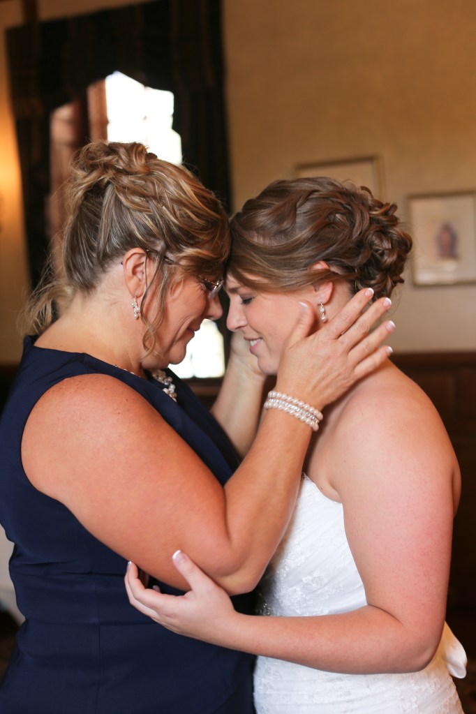 Beautiful moment with Mom!