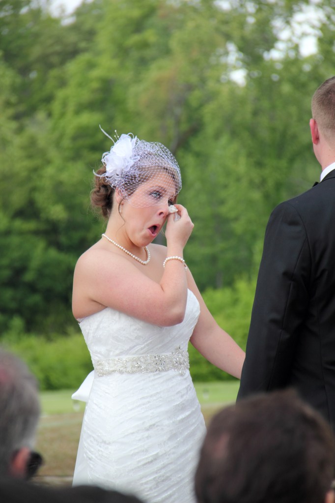 The ceremony was beautiful, everyone cried.