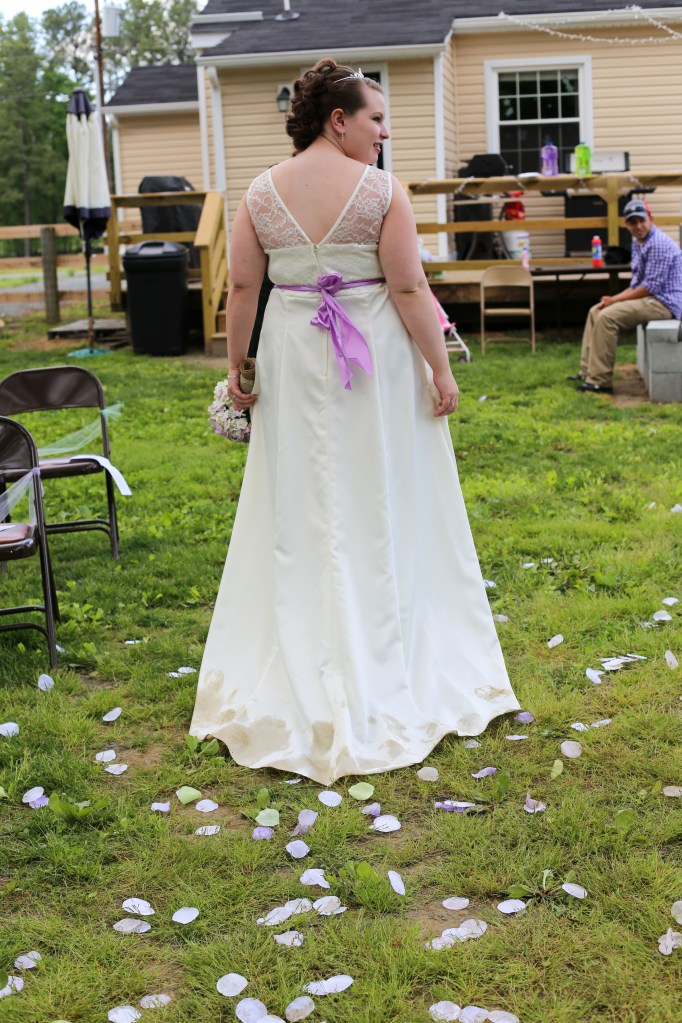 Couldn't be a country wedding without a little mud!